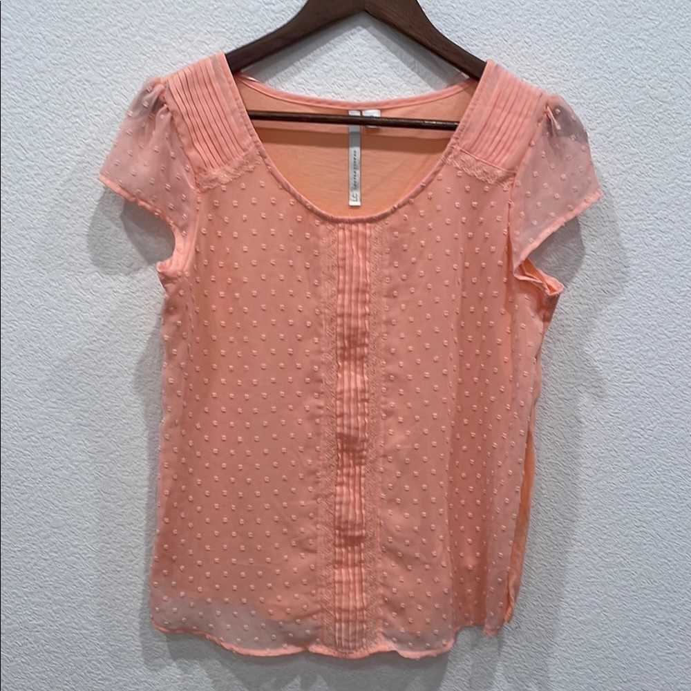 LC Lauren Conrad Peach Blouse